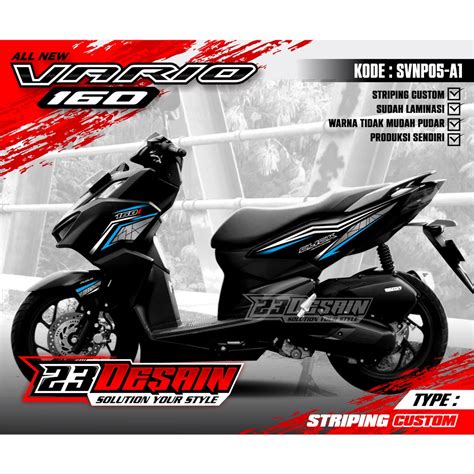 Jual Striping Vario 160 Stiker Vario 160 Cutting Sticker Vario 160 2022