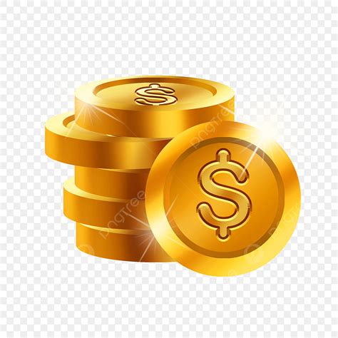 Yellow Gold Coins Hd Transparent Free Cartoon Yellow Gold Coin