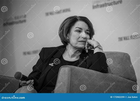 Democratic Candidate Senator Amy Klobuchar Appears at Editorial Stock ...