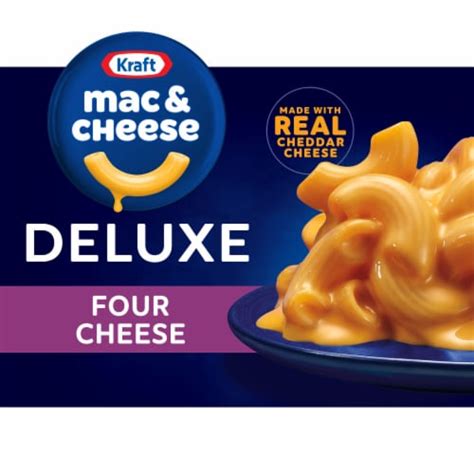 Kraft Deluxe Four Cheese Mac N Cheese Macaroni and Cheese Dinner, 14 oz ...