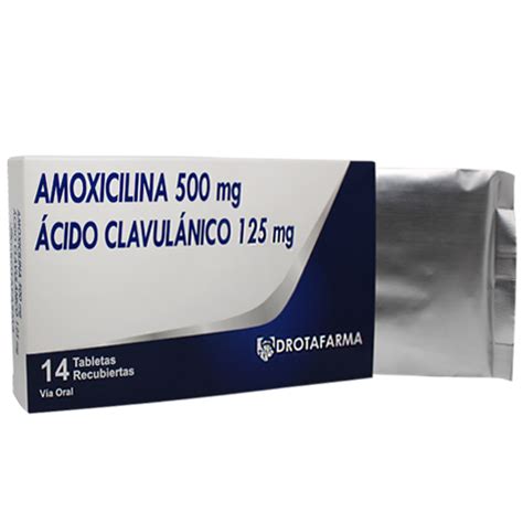 Amoxicilina Ácido Clavulánico 500 mg 125 mg Drotafarma