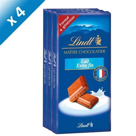 Lot De Lindt Recette Originale Tablette De Chocolat Au Lait Extra