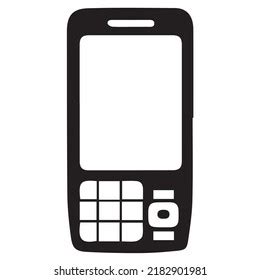 Phone Silhouette Black White Stock Vector (Royalty Free) 2182901981 ...