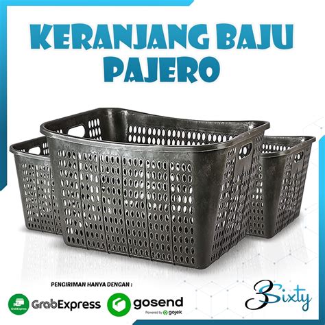 Jual KERANJANG PLASTIK PAJERO Keranjang Baju Pakaian Laundry JUMBO