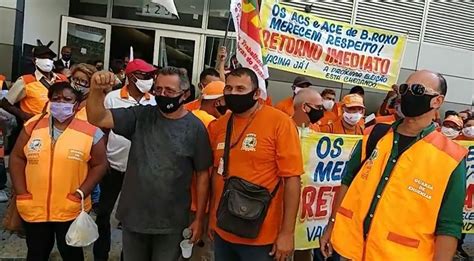 Agentes de Saúde ACS ACE fazem protesto contra demissões em massa