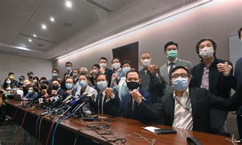 Hong Kongs Pro Democracy Lawmakers To Resign En Masse After Beijing