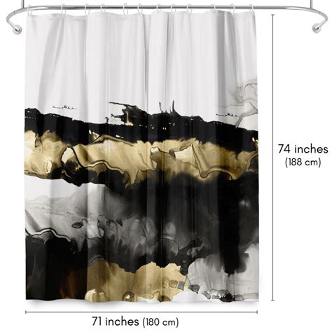 The Twillery Co® Abstract Shower Curtain Drizzle By Pi Creative Art And Reviews Wayfair