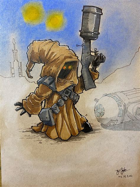 Jawa Sketch by TheDoodlebags on DeviantArt