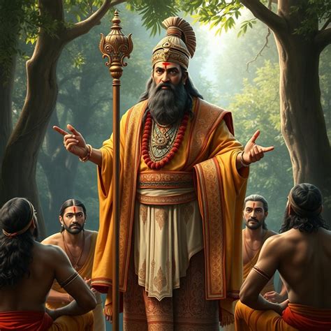 majestic guru dronacharya ancient indian teacher