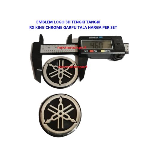 Jual EMBLEM LOGO 3D TENGKI TANGKI RX KING CHROME GARPU TALA HARGA PER