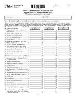 2017 2025 Form OH ODT IT 2023 Fill Online Printable Fillable Blank