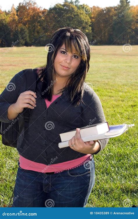 Going Back to School stock image. Image of brunette, notebook - 10435389