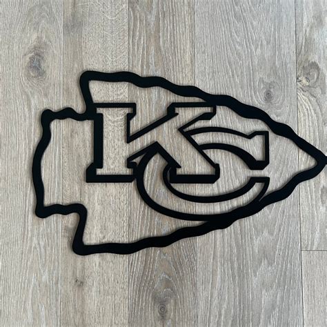 Steel Kansas City Chiefs Sign Metal Chiefs Art Metal Artwork