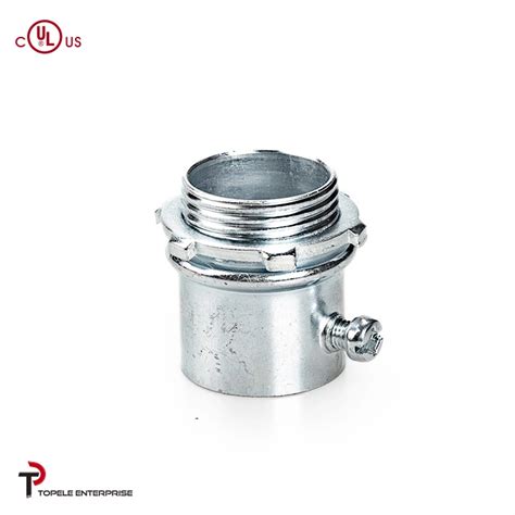 Set Screw Type 1 2 4 Steel EMT Connector For EMT Conduit UL List