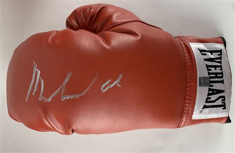 Lot Detail Muhammad Ali Signed Red Everlast Boxing Glove W Massive Signature Beckettbas