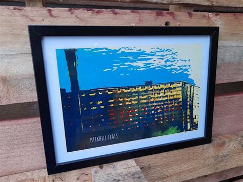 Park Hill Flats Sheffield Art Work A4 Digital Print Etsy Uk