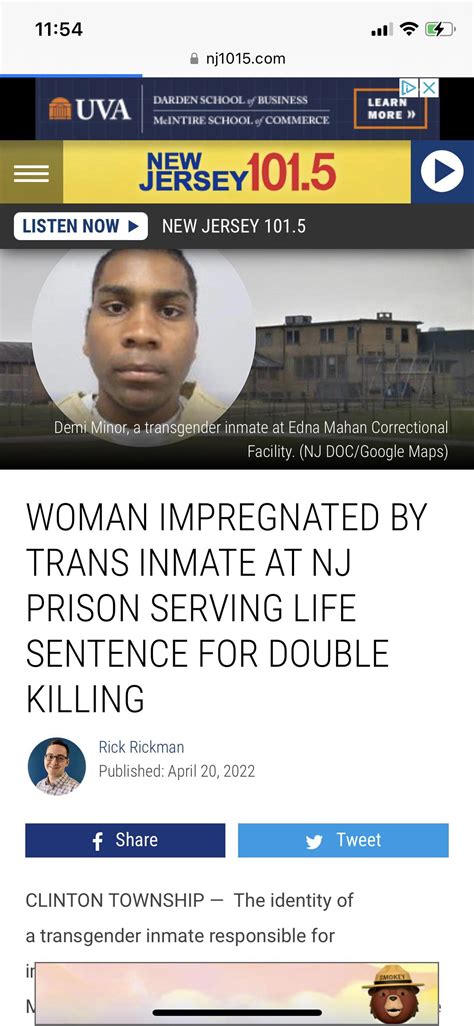 2 Inmates At Women Only Nj Prison Became Pregnant By Trans Inmate Rfacepalm