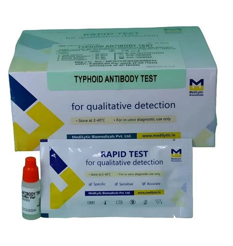 Medilytic Typhoid Antibody Test At Widal Test Kit In Lucknow