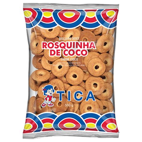 Biscoito Rosquinha De Coco Tica 500g Panco Shopee Brasil