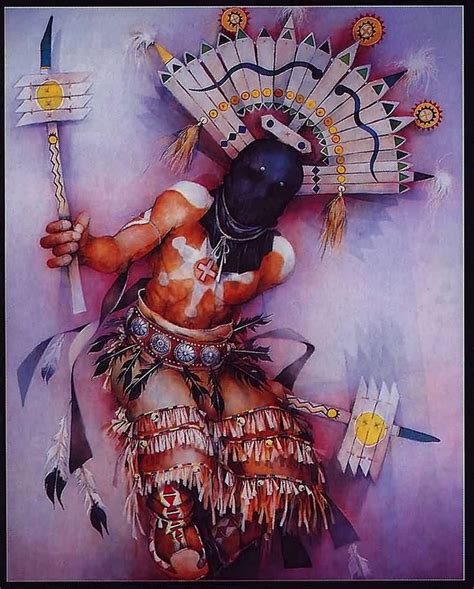 Apache Mountain Spirit Dancer Native American Artwork American