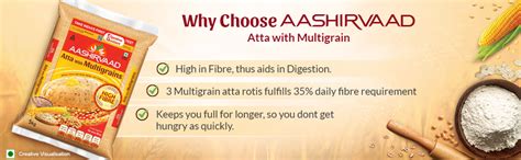 Aashirvaad Atta With Multigrains 10kg Pack High Fibre And High Protein