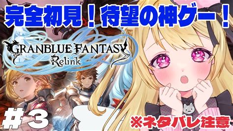 【granblue Fantasy Relink】ついに発売 完全初見で待望の神ゲープレイする！💕3【 Vtuber 叶音にゃむ