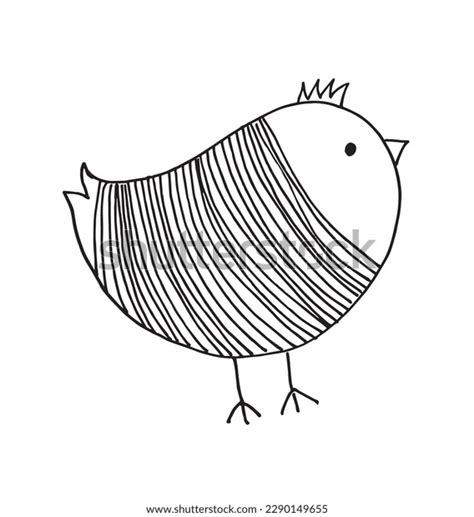 Chicken Outline Illustration Vector Image Hand Stock Vector (Royalty Free) 2290149655 | Shutterstock