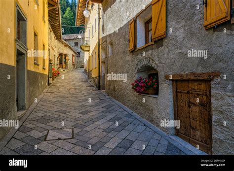 Idyllic sight in the beautiful village of Saint Rhemy en Bosses, in the