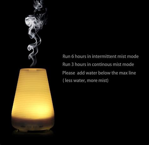 Aromatherapy Essential Oils Diffusertoprime® 100 Ml Cool Mist Humidifier Oil Diffuser With 7