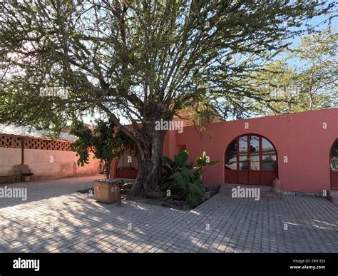 Colorful Mexican contemporary architecture house in a village Stock ...