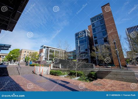 Campus View of Portland State University during Spring Season Editorial ...