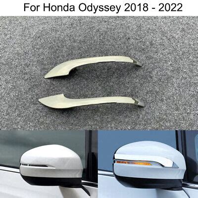 Car Chrome Rearview Side Mirror Cover Trim Strip For Honda Odyssey