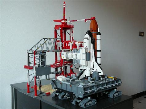 Moc Space Shuttle Crawler Transporter And Launch Complex Lego Town