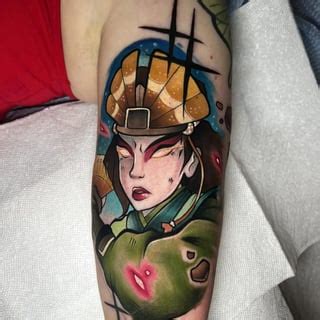 my recent Kyoshi tattoo : r/Avatar_Kyoshi