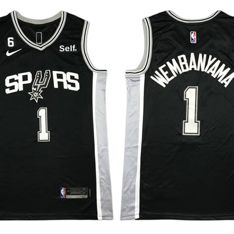 San Antonio Spurs Victor Wembanyama Black Swingman Jersey