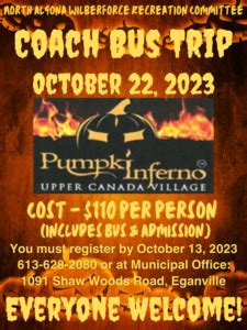 Pumpkin Inferno Coach Bus Trip | North Algona Wilberforce Township