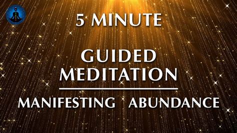 5 Minute Meditation For Manifesting Abundance YouTube