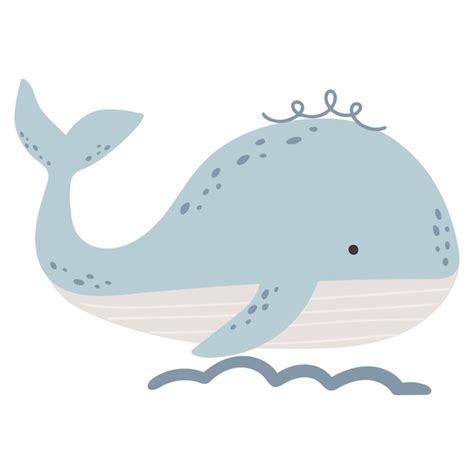 Premium Vector | Whale animal vector abstract baby whale vector ocean ...