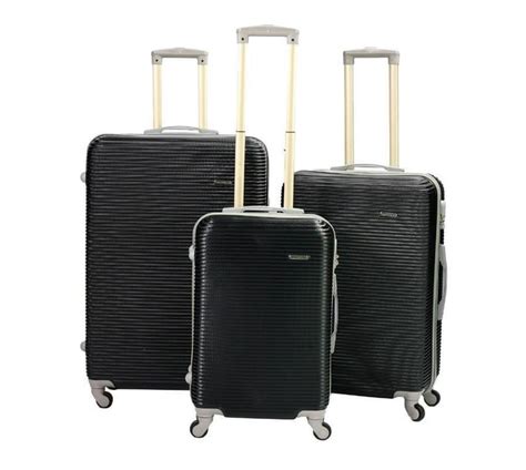 Sastro Expert Travel Ware 3 Piece Luggage Set Black Makro