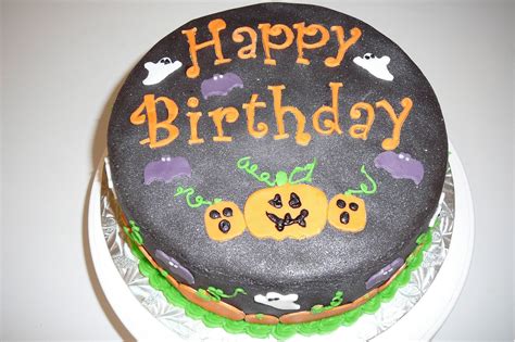 Halloween Happy Birthday Cakes