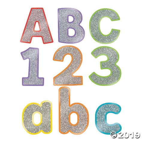 Carson Dellosa® Colorful Glitter Bulletin Board Letters 1 Set S