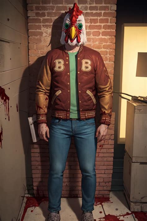 Ai Art Lora Model Jacket Hotline Miami Payday 2 Pixai