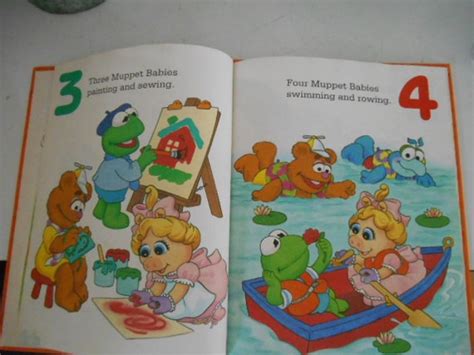 1992 Jim Hensons Muppet Babies Count With Me Hb Book