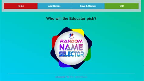 EF Random Name Selector » Educators' Files