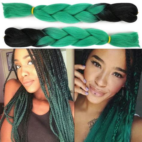 Amazon Ombre Braiding Hair Extension Kanekalon Synthetic Jumbo