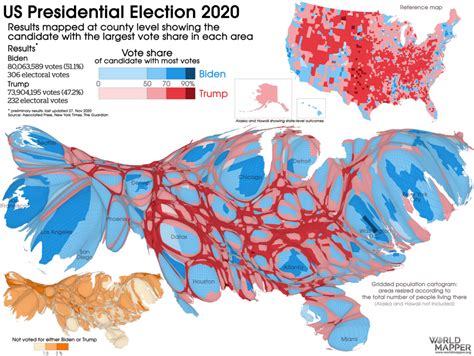 US Presidential Election 2020 Results - Worldmapper