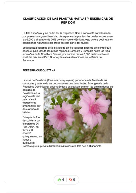 Clasificacion De Las Plantas Nativas Y Endemicas De Rep Dom Compress