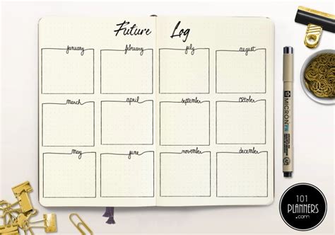 The Bullet Journal Future Log With Free Printables