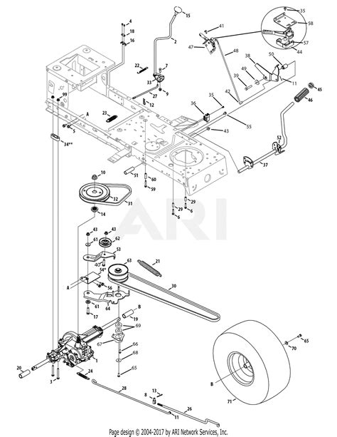 Troy Bilt Pony Deck Spring Diagram