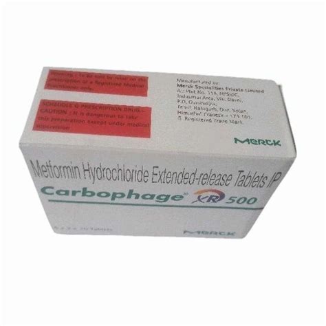 Carbophage Xr 500 Tablet As Directed By The Physician At Best Price In Vadodara